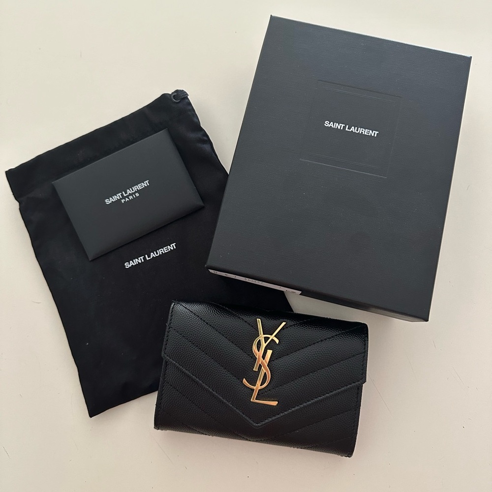 Saint Laurent Quilted French Wallet